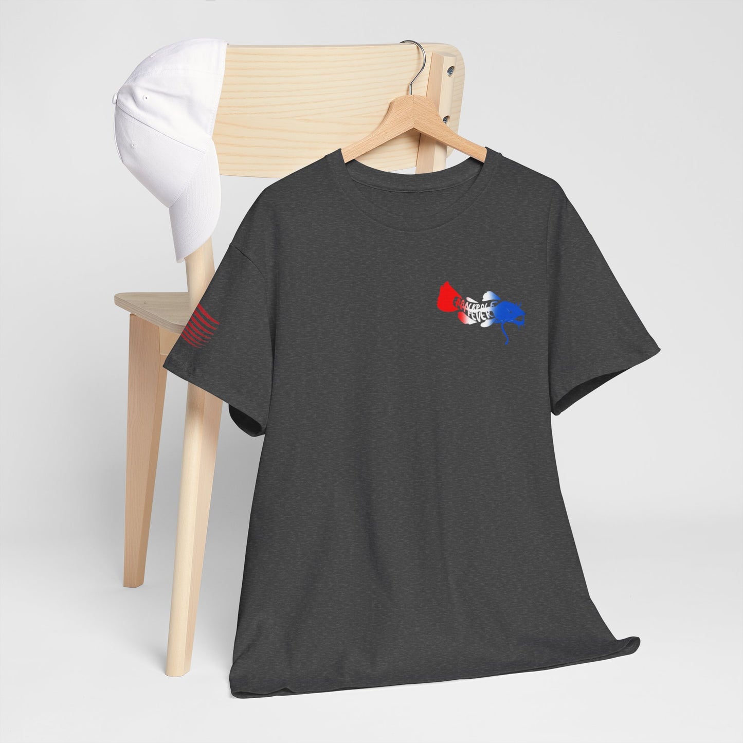 Red/white/Blue Show Me Those Kitties Unisex Heavy Cotton Tee – Bold Graphic T-Shirt for Fishermen