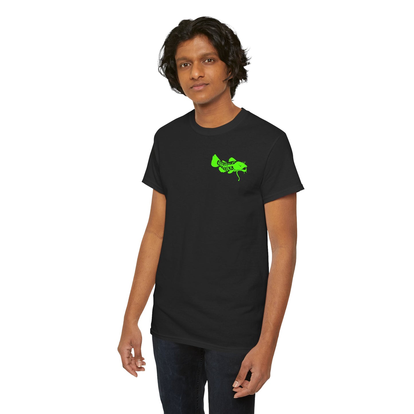 Show-me Those Kitties Heavy Cotton T-Shirt w/ Lime Green logo
