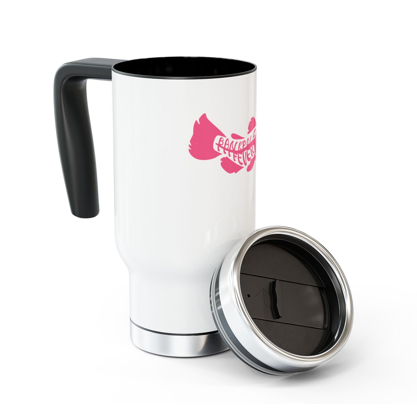 Women's Travel Mug for Fish Lovers - 14oz Stainless Steel with Handle