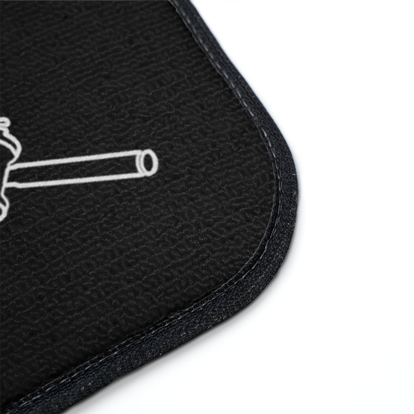Skull & Fishing Rods Car Floor Mat - Durable Auto Accessory for Car Enthusiasts