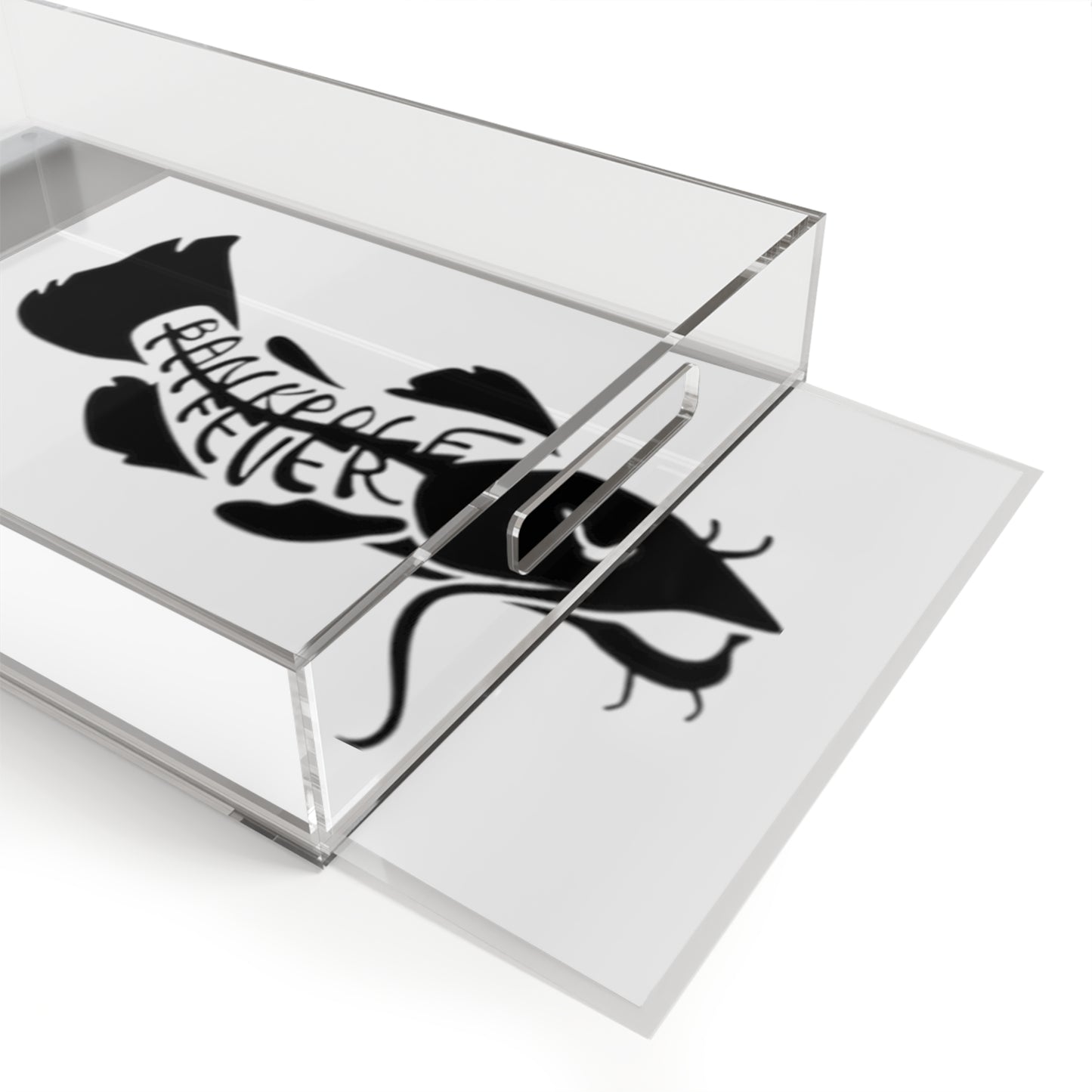 Stylish Acrylic Serving Tray with Catfish Design | Perfect for Entertaining & Home Decor