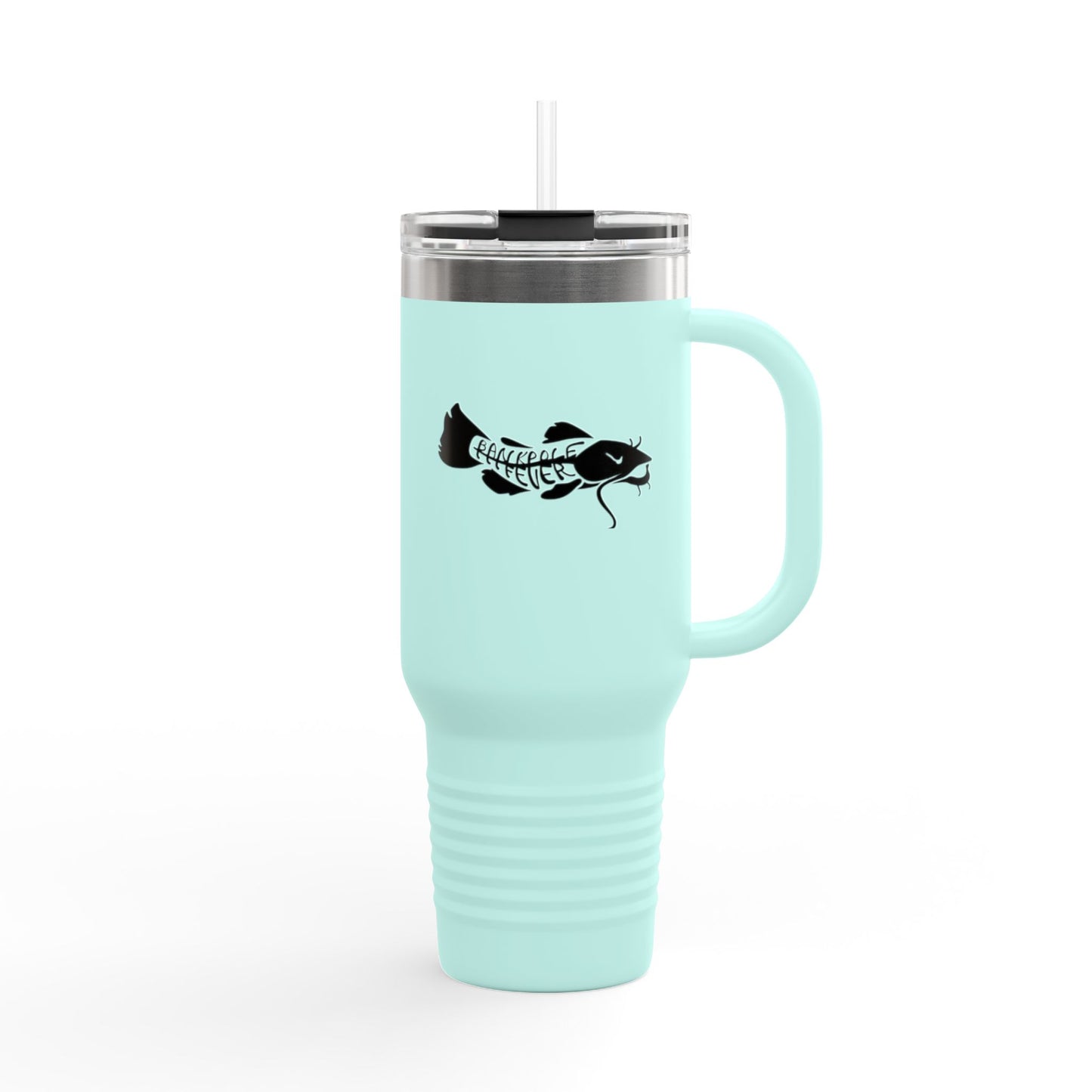 Eco-Friendly Insulated Travel Mug - 40oz with Fish Design for Adventurers