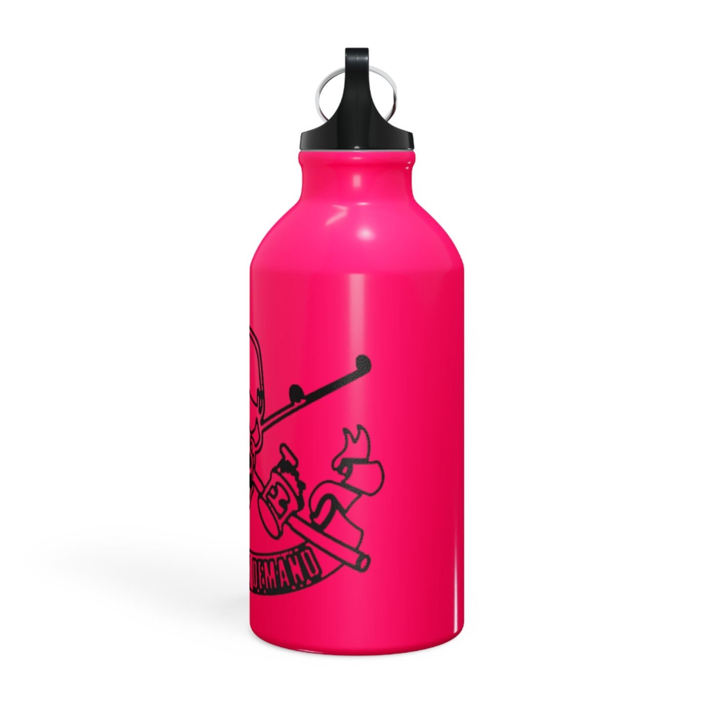 Oregon Skull and Rods Sport Bottle - Pink Skull Design for Outdoor Enthusiasts