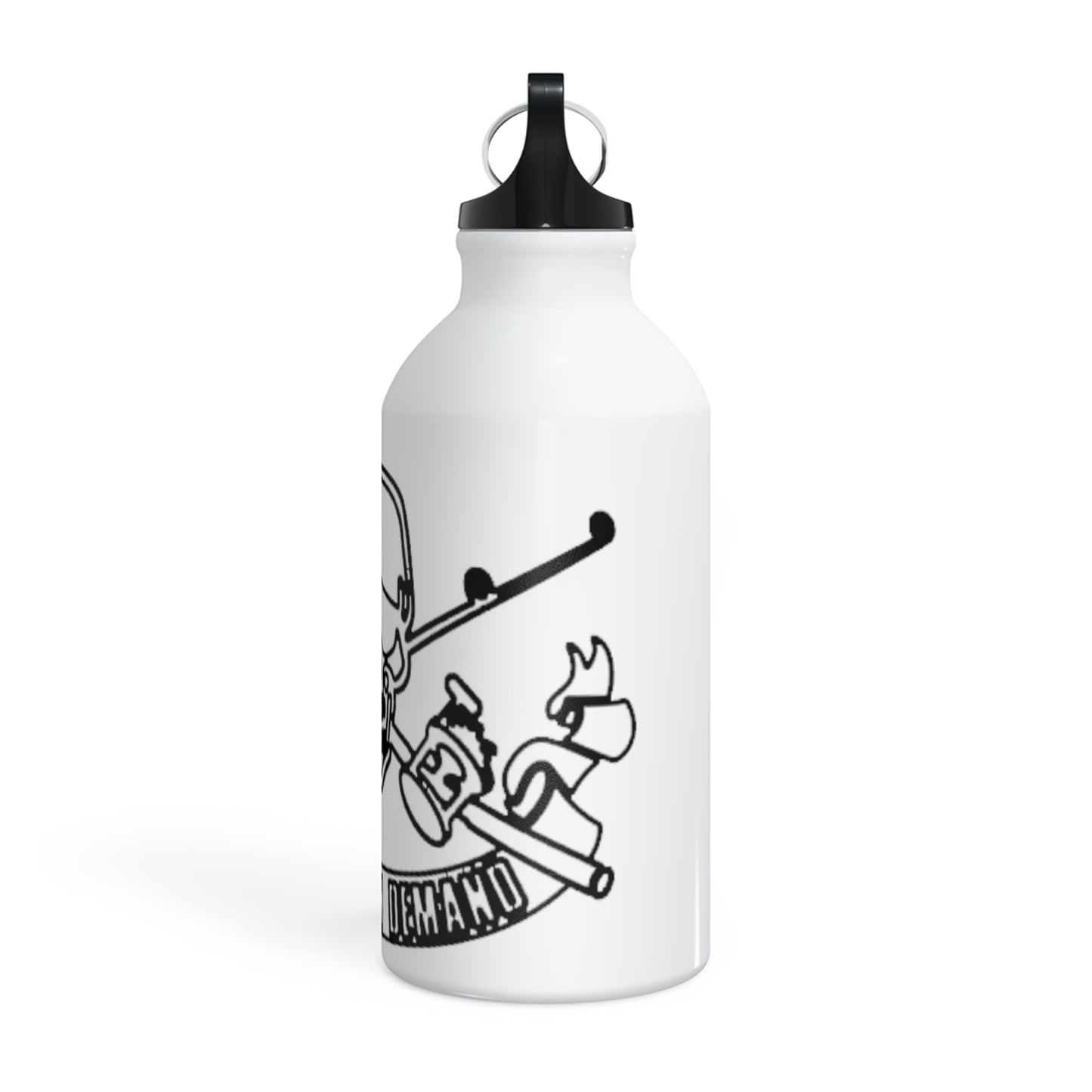 Oregon Skull and Rods Sport Bottle - Pink Skull Design for Outdoor Enthusiasts