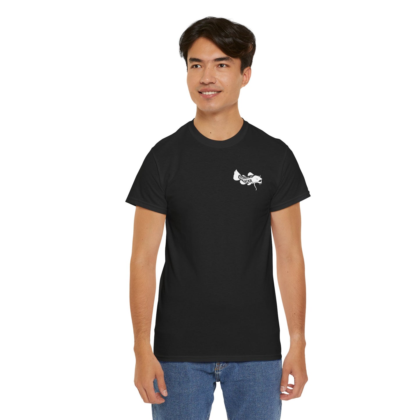 Mens/ Women's Adult Flathead Catfish Slayer Unisex Heavy Cotton Tee - Fun Fishing Shirt for Anglers