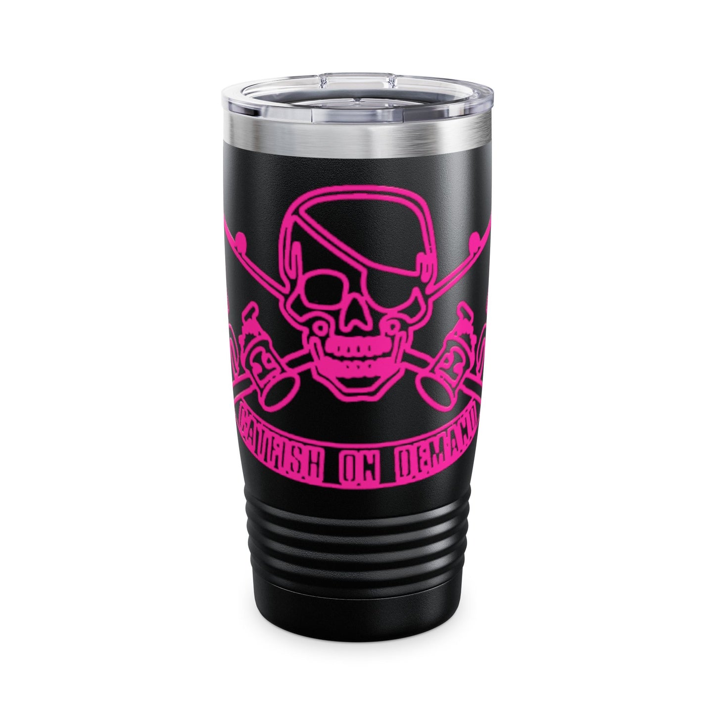 Skull & Crossbones Ringneck Tumbler - 20oz Adventure Mug for Pirates, Drinkware for Outdoor Enthusiasts