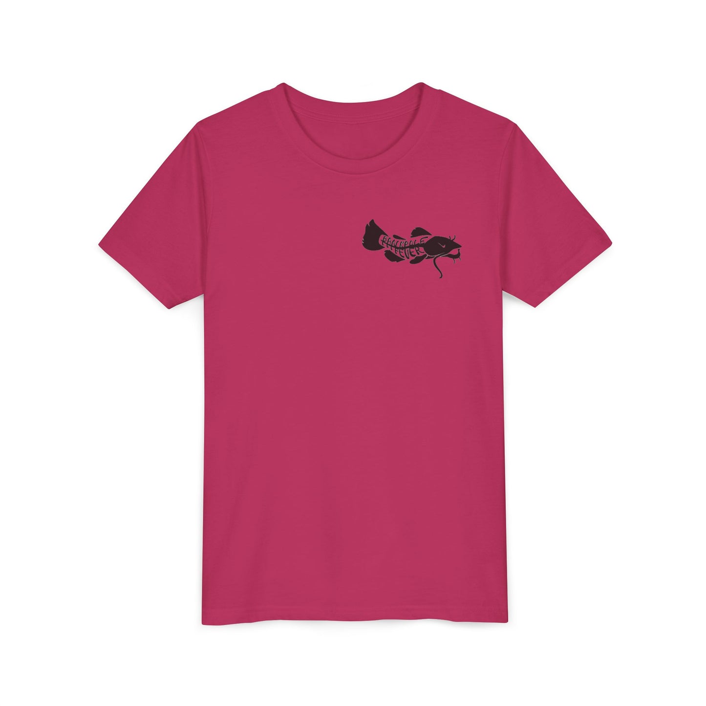 Funny Youth Short Sleeve Tee - Show Me Those Kitties Fishing Shirt