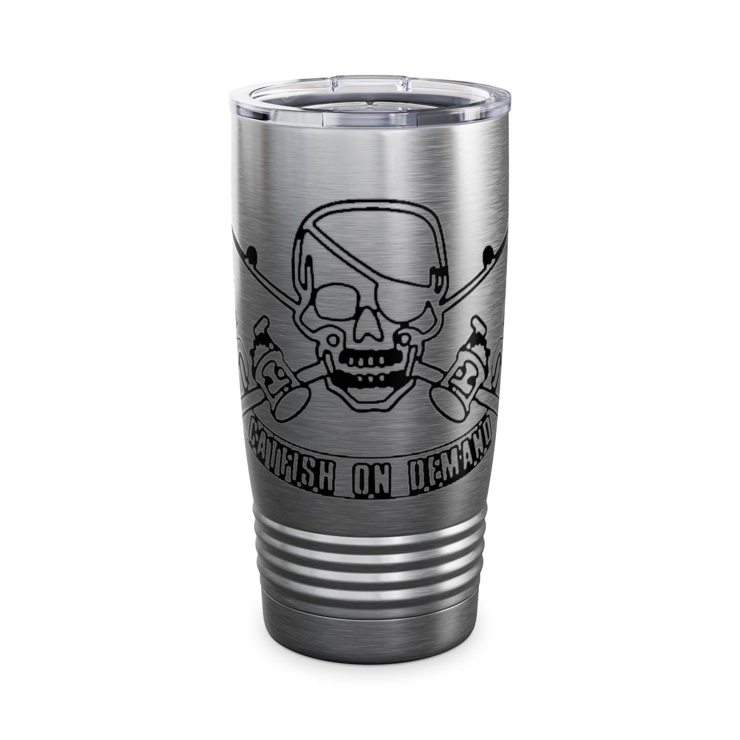 Skull & Crossbones Ringneck Tumbler - 20oz Adventure Mug for Pirates, Drinkware for Outdoor Enthusiasts