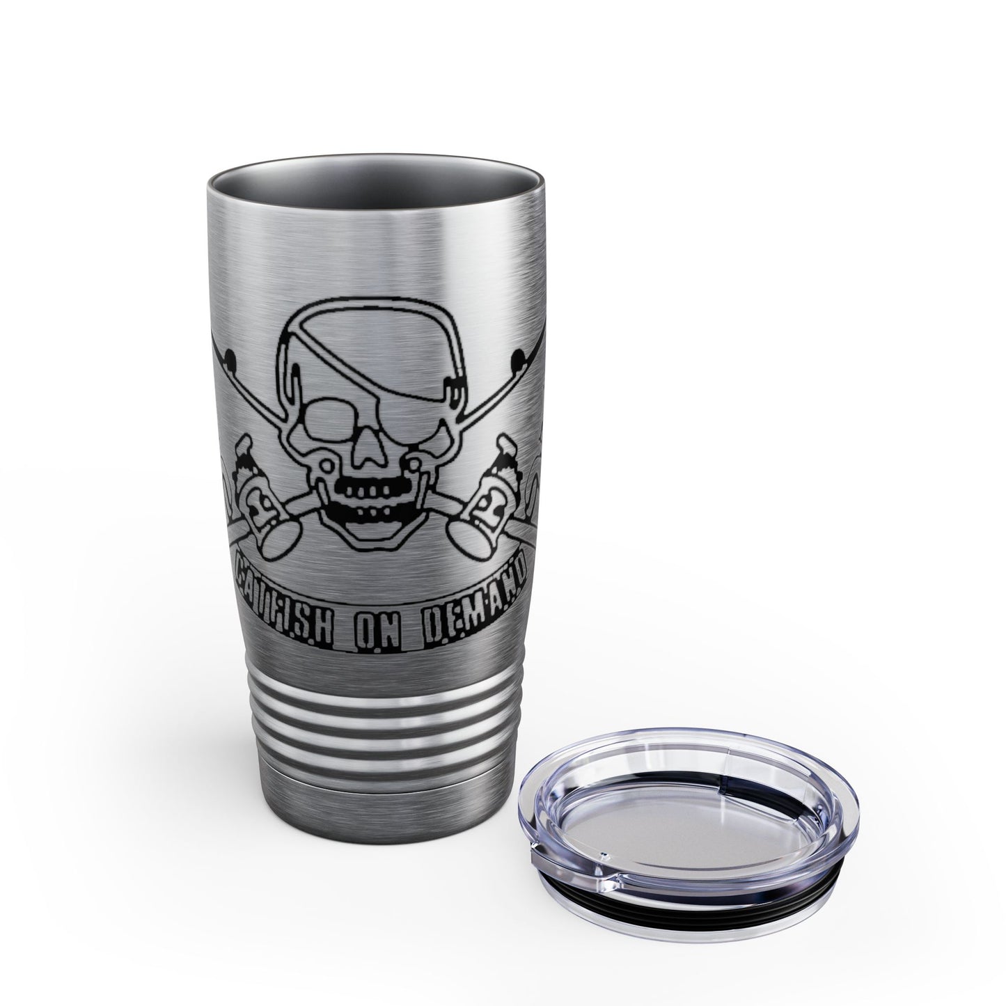 Skull & Crossbones Ringneck Tumbler - 20oz Adventure Mug for Pirates, Drinkware for Outdoor Enthusiasts