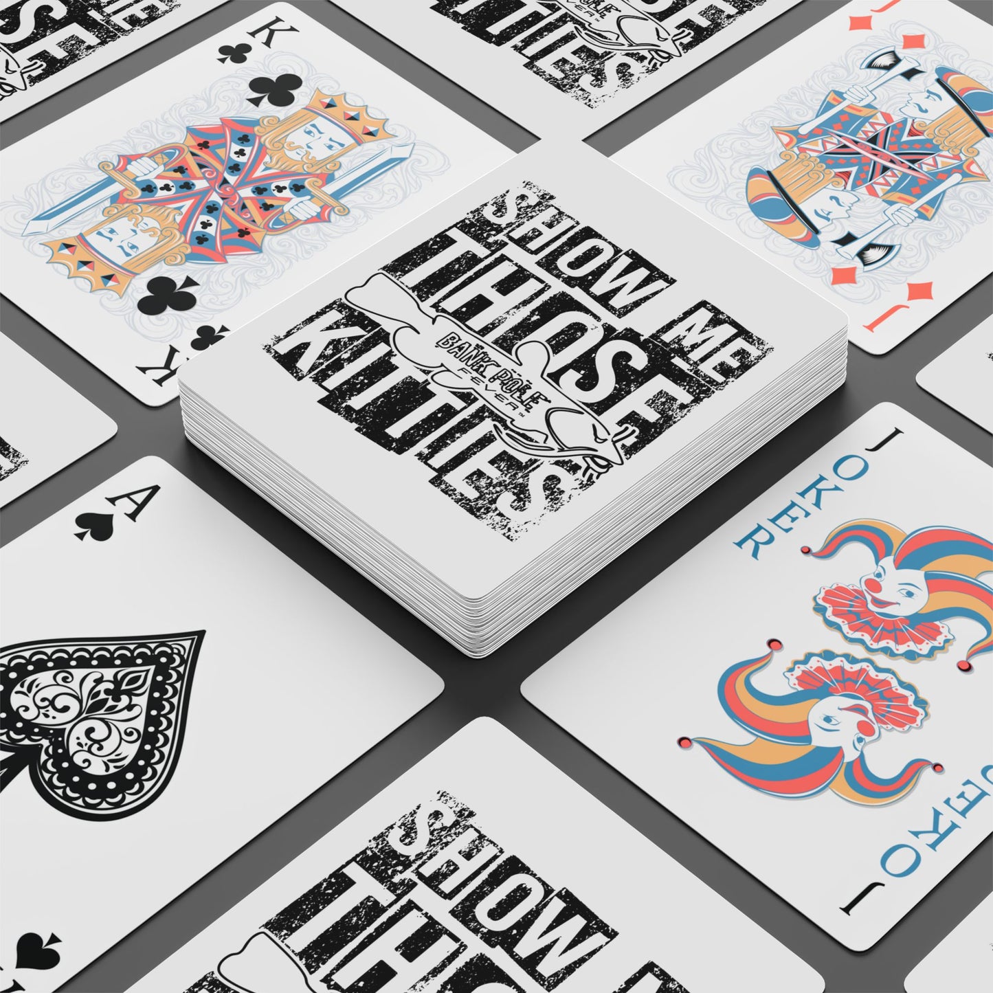 Poker Playing Cards - Show Me Those Kitties Design
