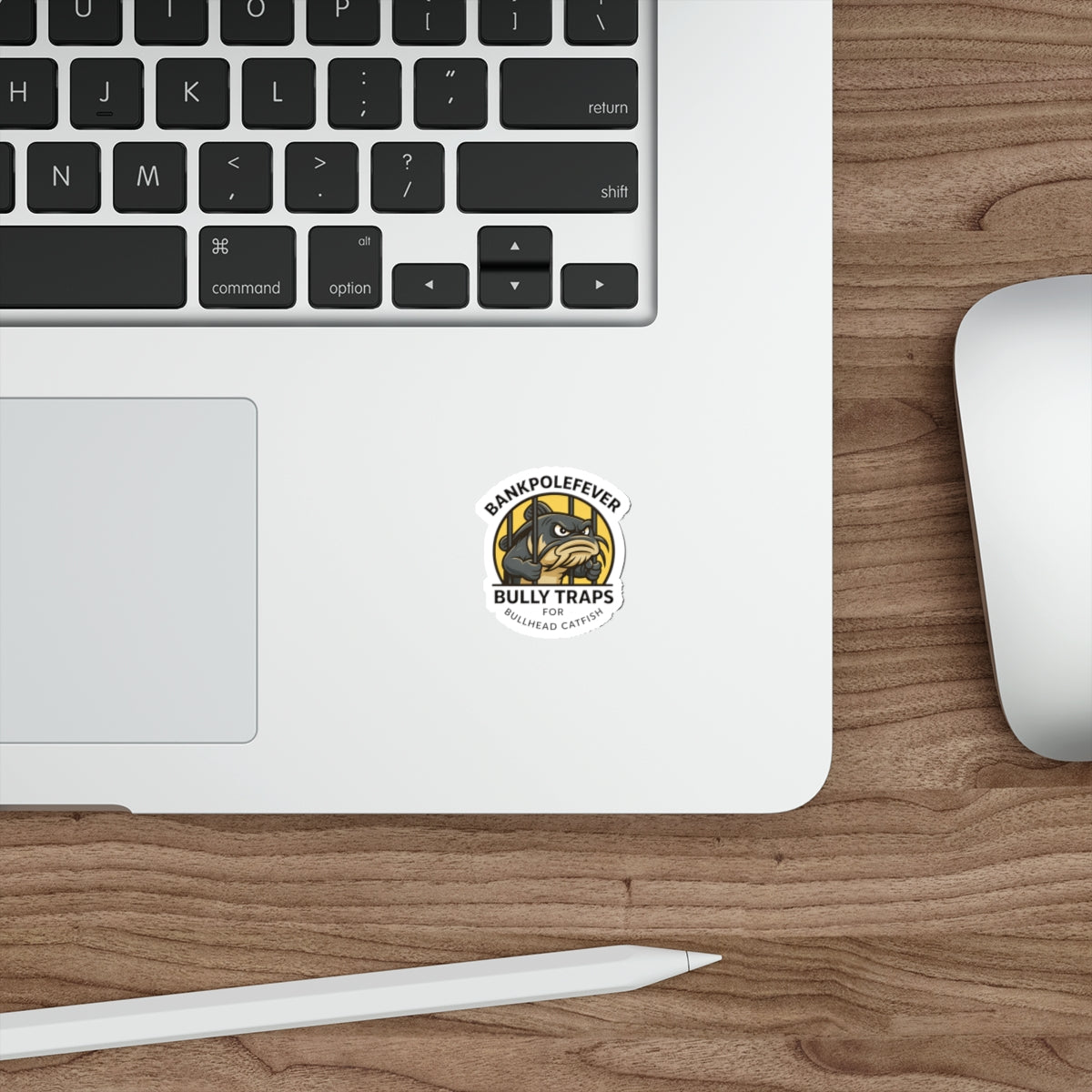 Die-Cut Sticker — “Bully Traps” Bullhead Catfish Fishing Logo (BankPoleFever)