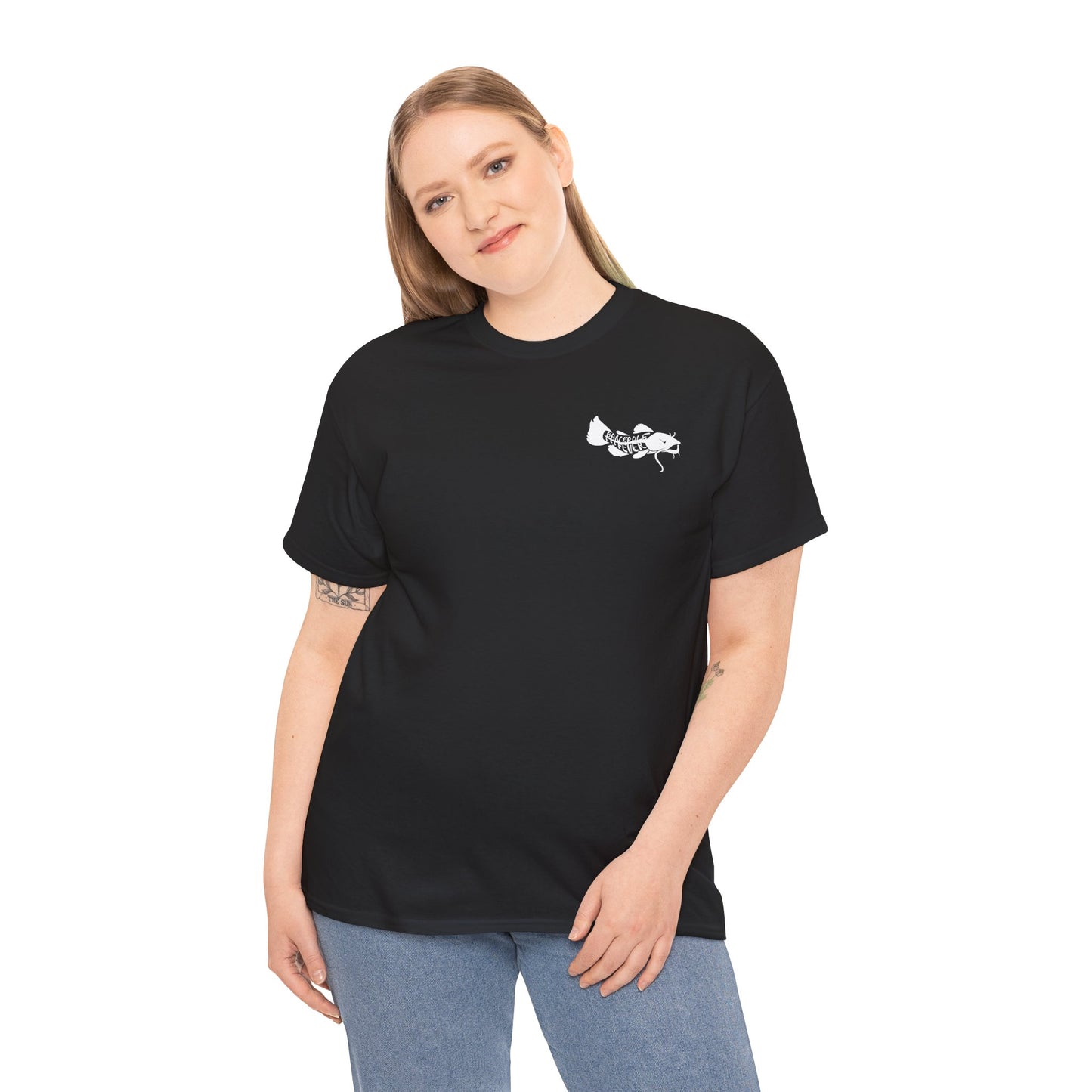 Mens/ Women's Adult Flathead Catfish Slayer Unisex Heavy Cotton Tee - Fun Fishing Shirt for Anglers