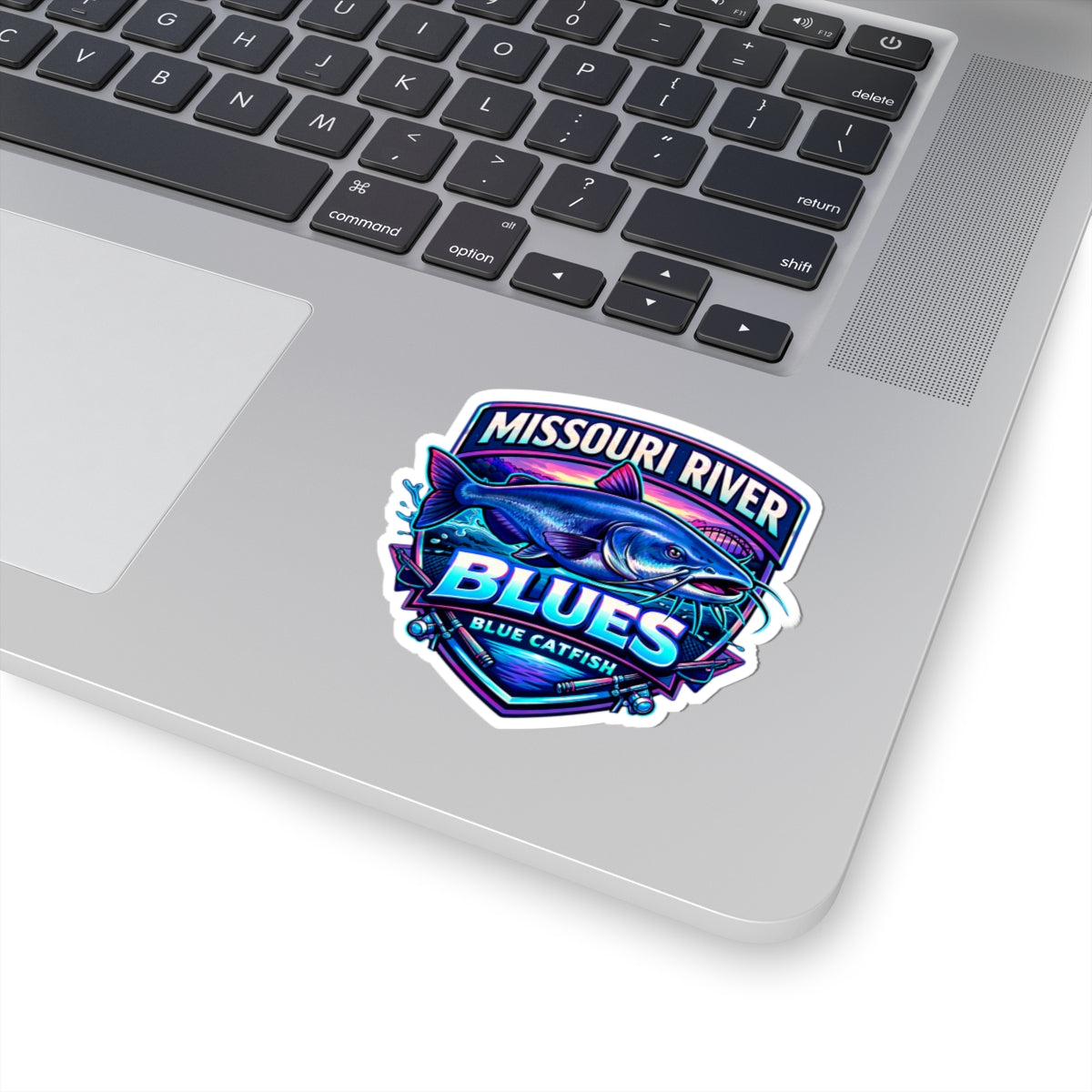 Missouri River Blues Catfish Sticker — Kiss-Cut Fishing Decal
