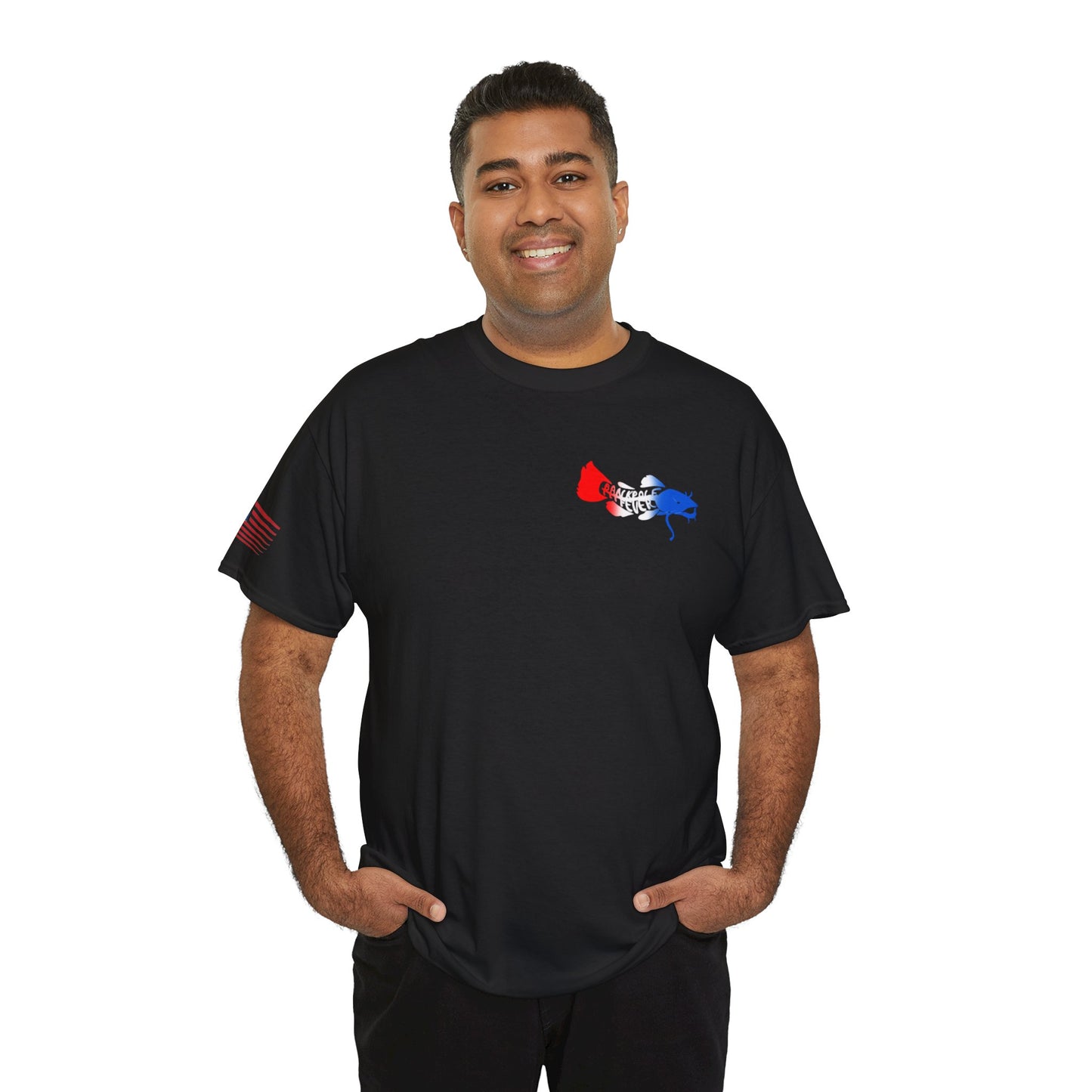 Red/white/Blue Show Me Those Kitties Unisex Heavy Cotton Tee – Bold Graphic T-Shirt for Fishermen