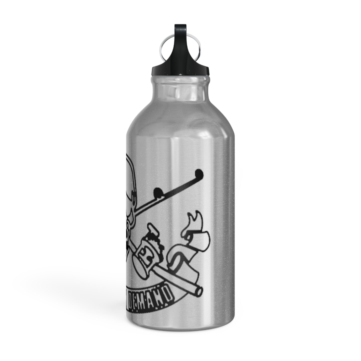 Oregon Skull and Rods Sport Bottle - Pink Skull Design for Outdoor Enthusiasts