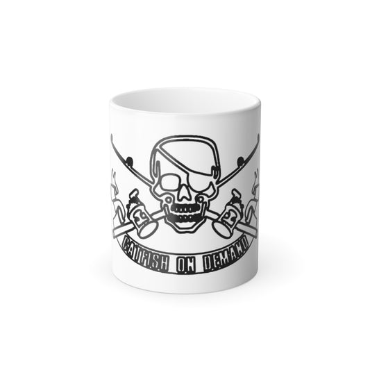 Skull Design Color Morphing Mug - Unique 11oz Coffee Cup for Gifting and Celebrations