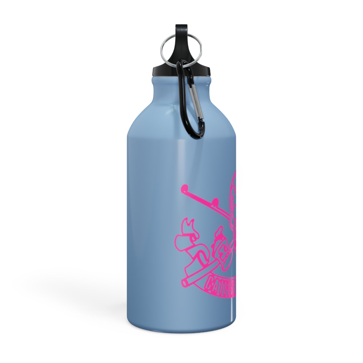 Oregon Skull and Rods Sport Bottle - Pink Skull Design for Outdoor Enthusiasts