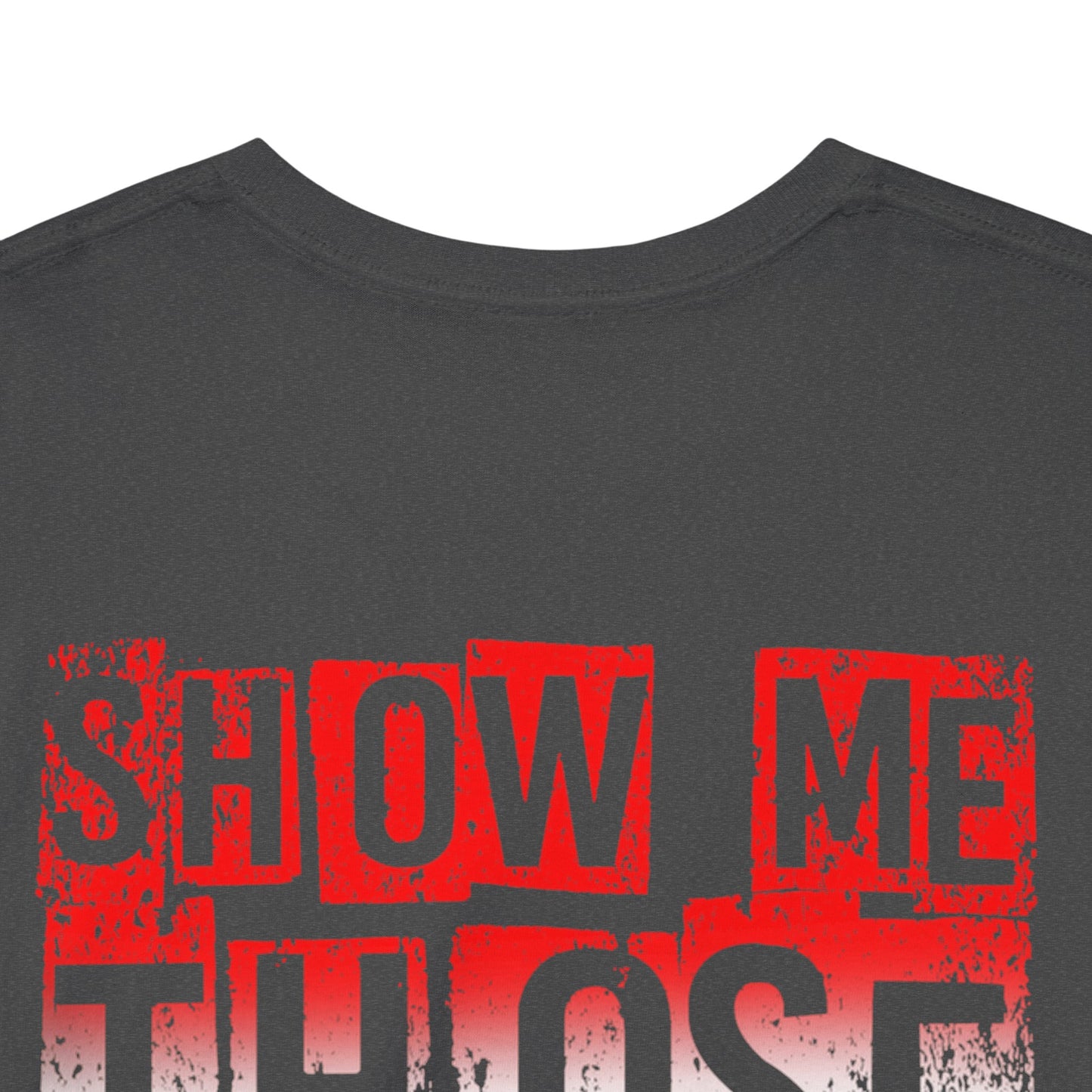 Red/white/Blue Show Me Those Kitties Unisex Heavy Cotton Tee – Bold Graphic T-Shirt for Fishermen