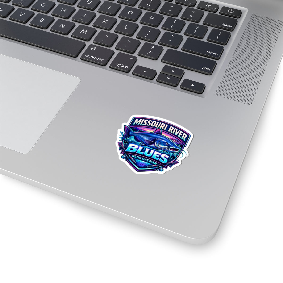 Missouri River Blues Catfish Sticker — Kiss-Cut Fishing Decal