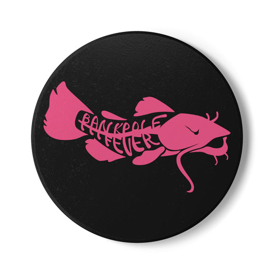 Pink Catfish Ceramic Coaster - Bankpolefever Design